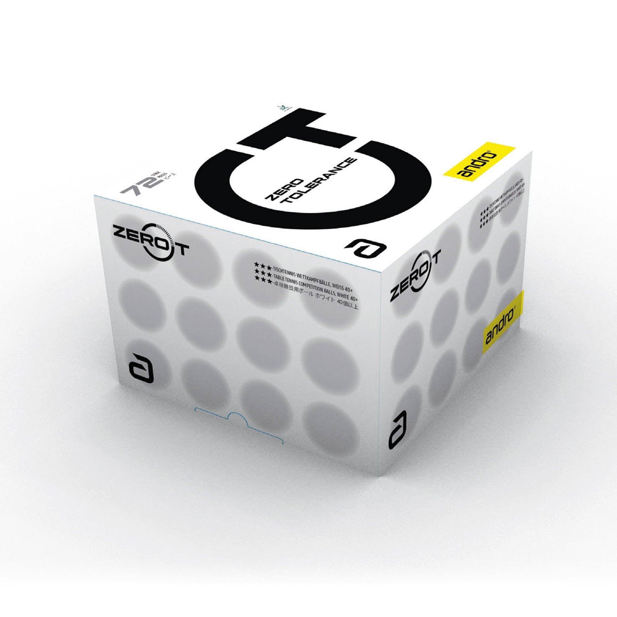 andro Ball ZeroT*** weiß - 3er oder 72er